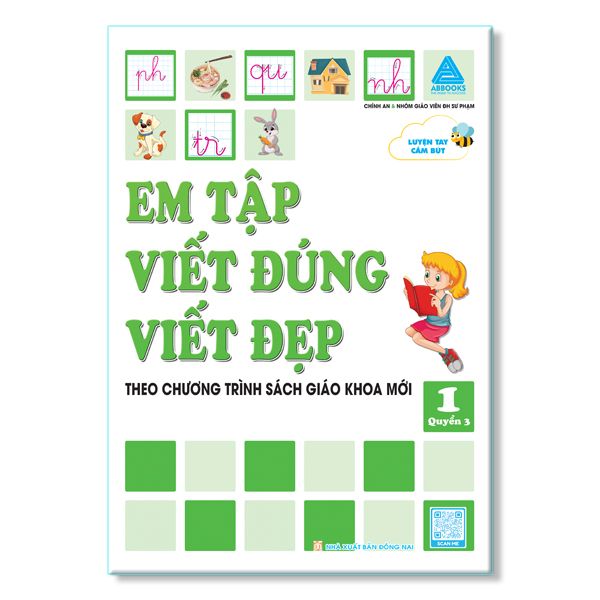 Luyện Tay Cầm Bút - Theo Chương Trình SGK Mới - Em Tập Viết Đúng Viết Đẹp 1- Combo 3 cuốn