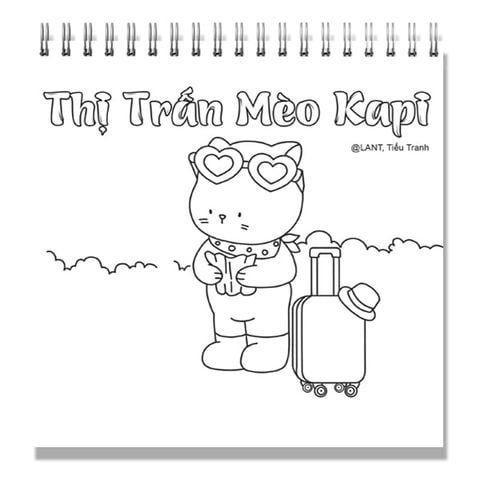 Sách tô màu - ABBOOKS - Thị Trấn Mèo KAPI