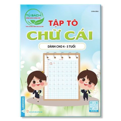 Tủ Sách - Mầm Non Chăm Học - Theo Chương Trình Giáo Dục Mới -  Tập Tô Chữ Cái - Combo 2 cuốn