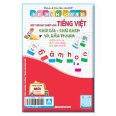 Flashcard - Bộ Thẻ Học Ghép Vần Tiếng Việt - Chữ Cái Chữ Ghép Và Dấu Thanh (Tái Bản 2022)