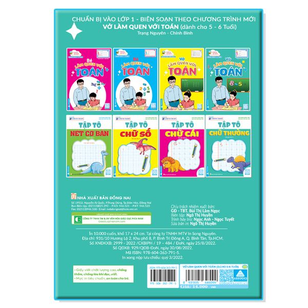 Chuẩn Bị Vào Lớp 1 - Vở Làm Quen Với Toán