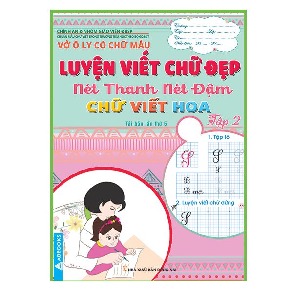 Vở Ô Ly Có Chữ Mẫu - Luyện Viết Chữ Đẹp - Combo 6 cuốn