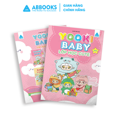Bé tô màu ABBOOKS - Baby Yooki Đến Trường, Hộp Quà Bí Mật, Những Người Bạn, Lớp Học Cute