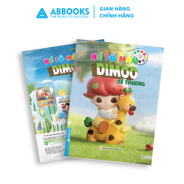 Sách - Bé tô màu ABBOOKS - Dimoo Dễ Thương, Hẹn Hò - Bộ 2 cuốn