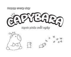Sách Capybara Happy Everyday - Hạnh Phúc Mỗi Ngày ABBOOKS