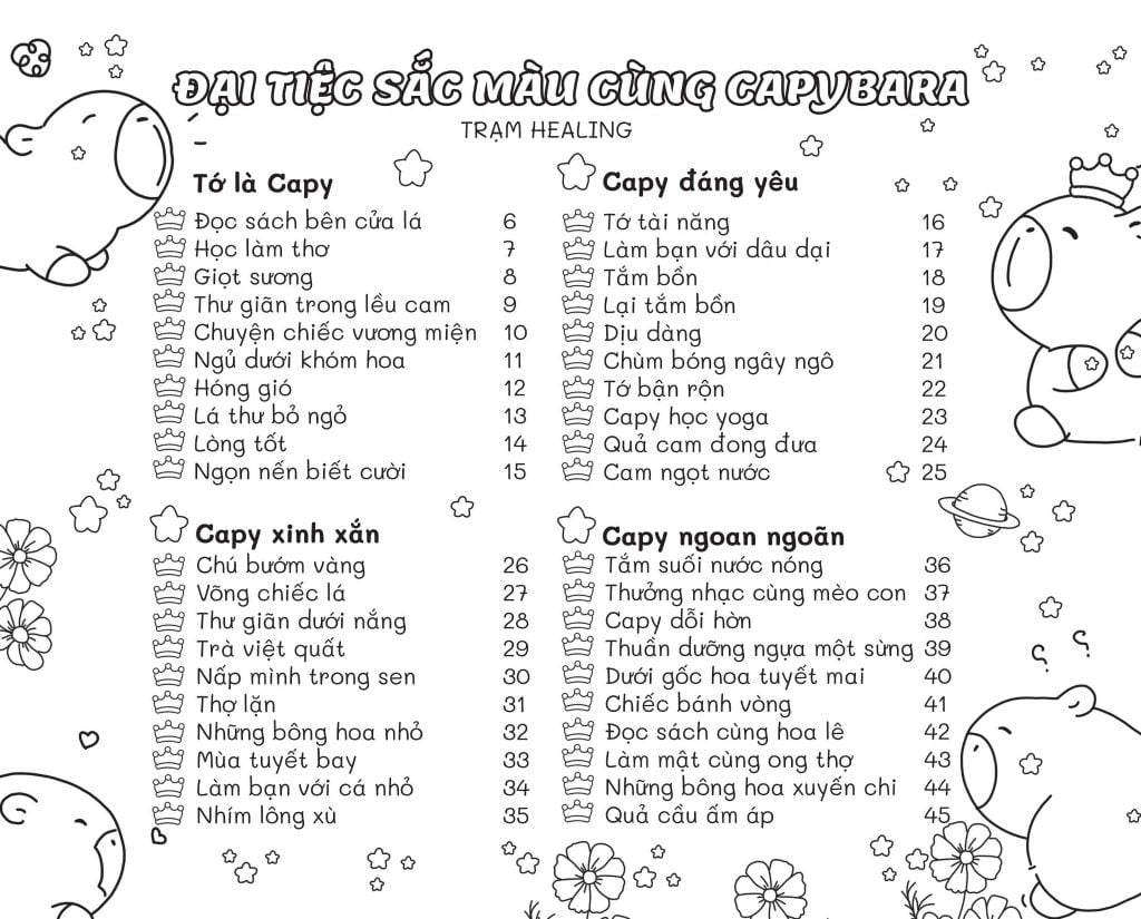 Sách Capybara Happy Everyday - Hạnh Phúc Mỗi Ngày ABBOOKS