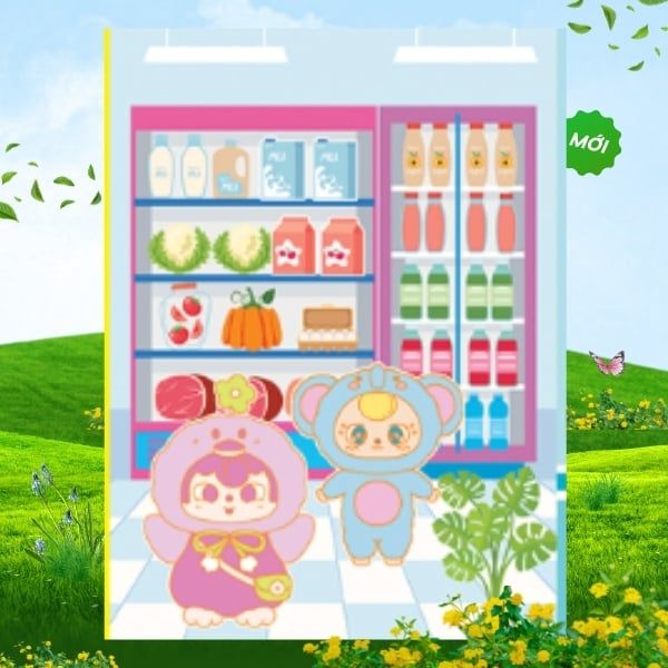 Sách - Sticker Baby Three - Chăm việc nhà, Lớp học mẫu giáo, Ngày cuối tuần, Siêu thị vui vẻ - ABBOOKS
