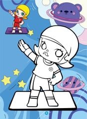 Sách - Bé tô màu - Chủ đề: Molly dạo chơi, Molly khám phá, Kuromi