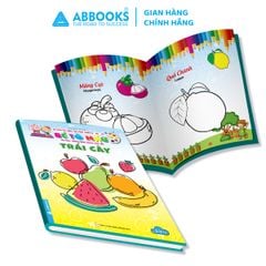 Sách - Bé tô màu và học tiếng anh theo chủ đề - Trái cây