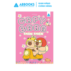 Sách - Tô màu ABBOOKS - Capybara - Thân Thiện - Thích Hoa Qủa - Thích Suối Nước Nóng - Vui Chơi Bốn Mùa