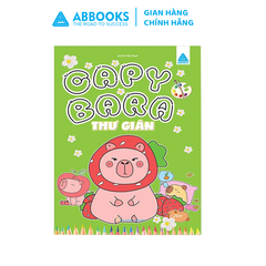 Sách - Tô màu ABBOOKS - Capybara - Thân Thiện - Sứ Gỉa Hòa Bình - Thích Suối Nước Nóng - Thư Gĩan
