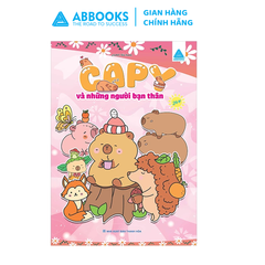 Sách - Tô màu ABBOOKS - Capybara - Đến Trường - Những Người Bạn Thân - Thích Hoa Qủa - Vui Chơi Bốn Mùa