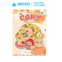 Sách - Tô màu ABBOOKS - Capybara - Thân Thiện - Thích Hoa Qủa - Thích Suối Nước Nóng - Vui Chơi Bốn Mùa