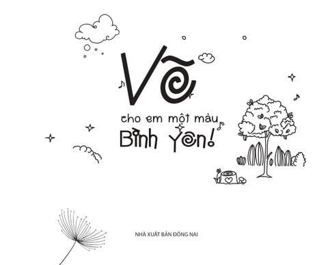 Sách - Vẽ cho em một màu bình yên - Hành trình tô màu đến thế giới an lành
