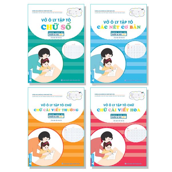 Vở Ô Ly Tập Tô Các Nét Cơ Bản - Dành Cho Bé Chuẩn Bị Vào Lớp 1