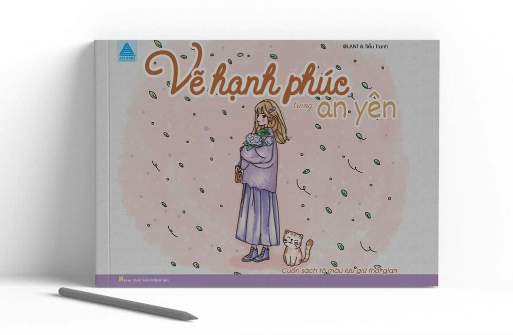 Sách - Vẽ hạnh phúc trong an yên - Cuốn sách tô màu lưu giữ thời gian