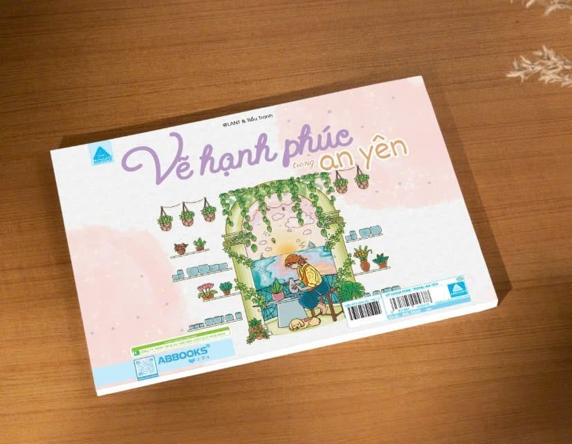 Sách - Vẽ hạnh phúc trong an yên - Cuốn sách tô màu lưu giữ thời gian