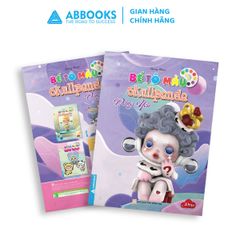 Sách - Bé tô màu ABBOOKS - Skullpanda cá tính, đáng yêu - Bộ 2 cuốn