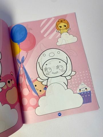 Sách tô màu cho bé - Thiên Thần Sony - Sony mũ động vật, Sony mũ trái cây  - ABBOOKS