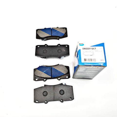 Má phanh trước TOYOTA Fortuner 2.7/2.5 (12- ); Hilux 4WD 3.0 (12-) , MSP : DB2221 GCT