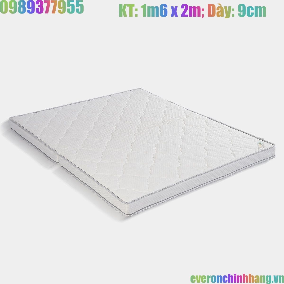 Everon 2023: Đệm bông ép 4.0, Kích thước 1m6 x 2m, Dày 9cm