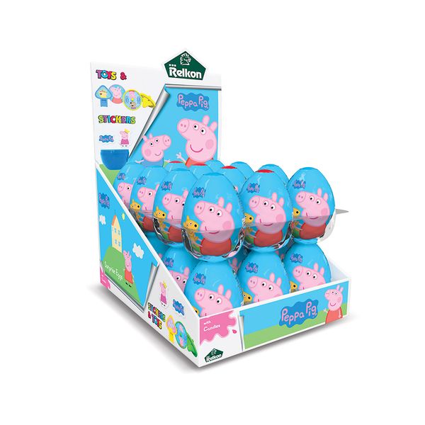 Hộp 24 bộ kẹo trứng đồ chơi Peppa Pig Relkon