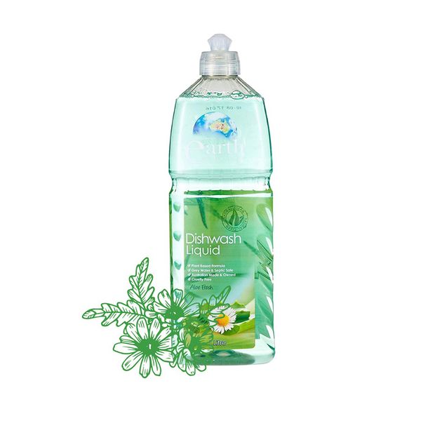 Nước rửa chén gốc thực vật Earth Choice Úc 1L không khô da tay chiết xuất nha đam
