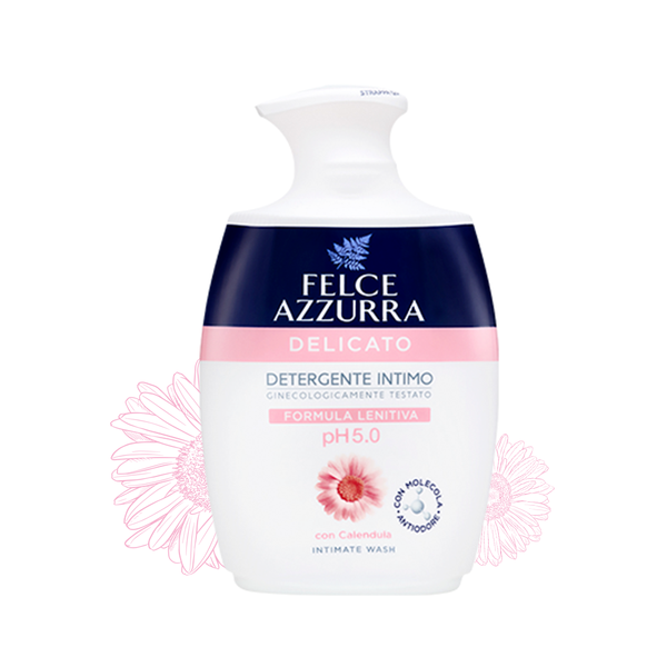 Dung dịch vệ sinh phụ nữ hương nước hoa Ý Felce Azzurra độ pH 5.0 dưỡng da thời kì mãn kinh 250ml