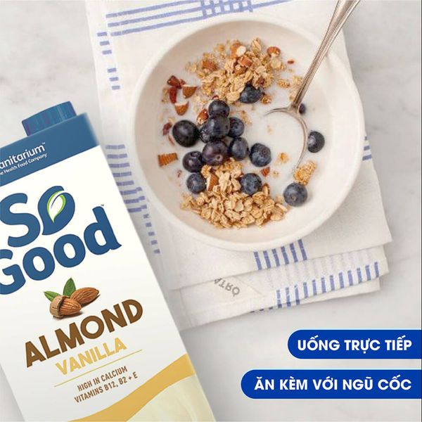 Sữa hạt hạnh nhân hương vani So Good 1L