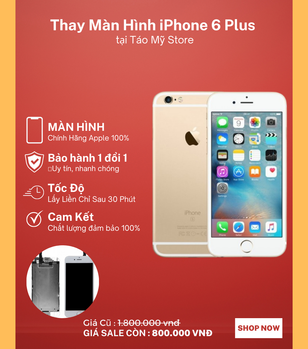  Thay Màn Hình iPhone 6 Plus chính hãng 