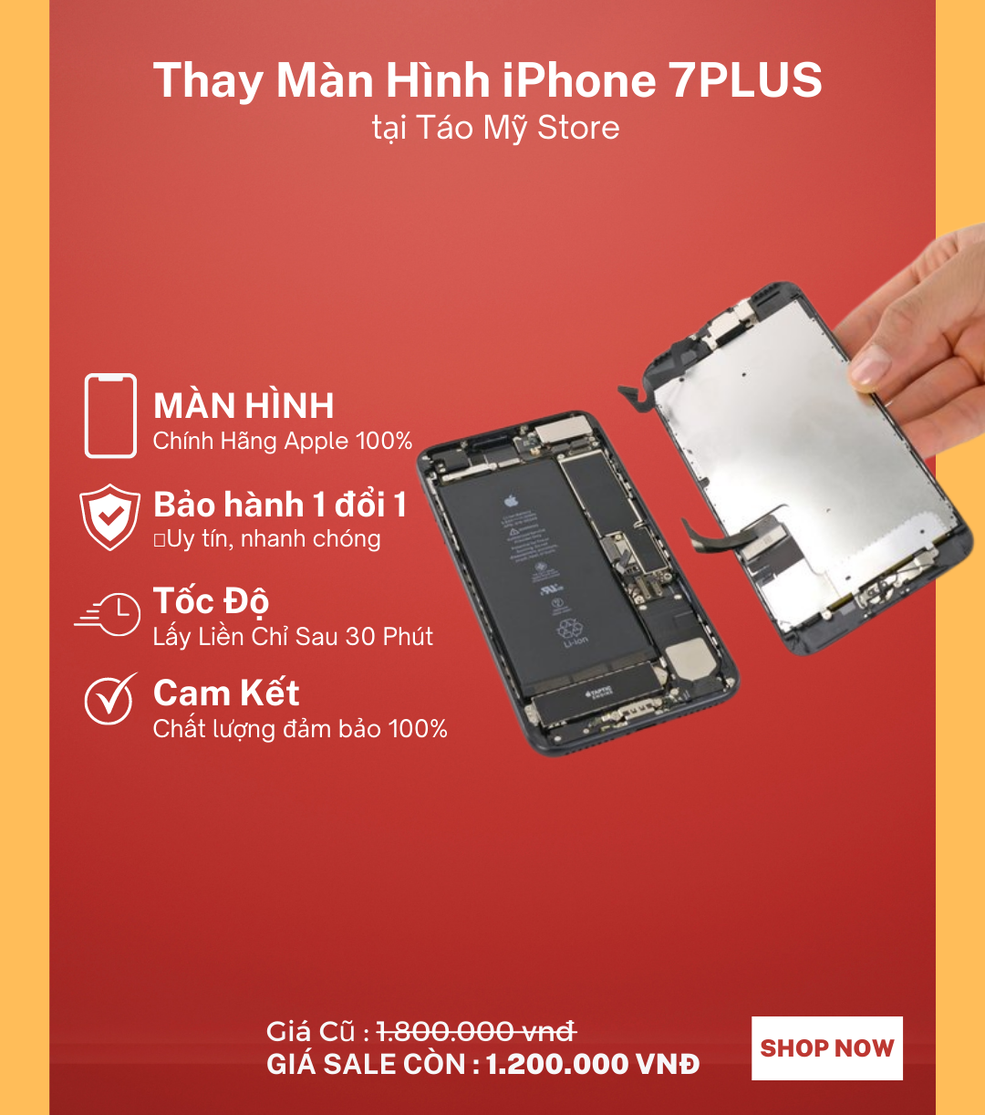 Thay màn hình iPhone 7Plus tại Nha Trang chính hãng giá rẻ / Lấy ngay – Táo  Mỹ iPhone Chính Hãng