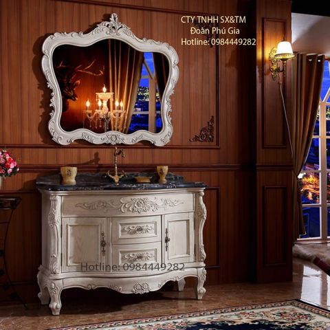  TỦ LAVABO GỖ TỰ NHIÊN 