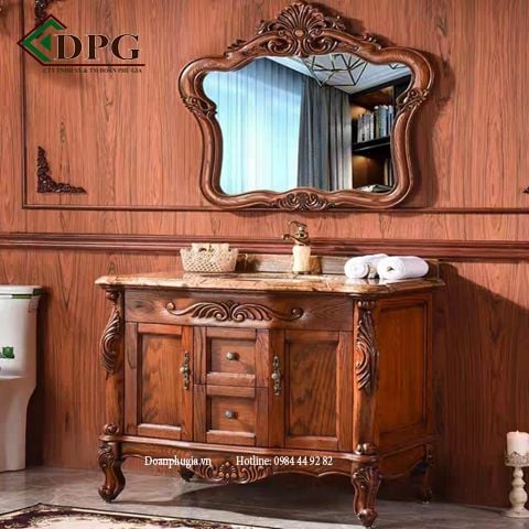 tủ lavabo gỗ cao cấp