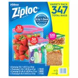  Túi Ziploc Đa Năng Nhiều Size Ziploc Variety 347 Cái 