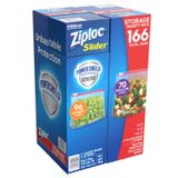  Túi Ziploc Đa Năng Slider Dây Khóa Kéo 2 Size 166 Cái 4 Hộp 