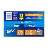  Túi Ziploc Đa Năng Quart Freezer 216 cái_Mỹ 