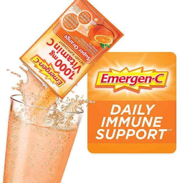  Bột Vitamin C Emergency-C Mỹ 1000mg 90 Gói (3 Hộp Bên Trong) 