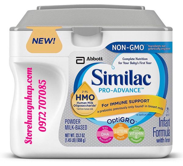  Sữa Similac Pro Advance NON GMO - HMO Từ 0-12 Tháng - 658g 