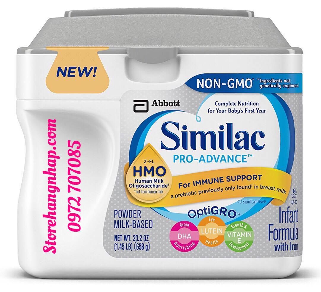  Sữa Similac Pro Advance NON GMO - HMO Từ 0-12 Tháng - 658g 