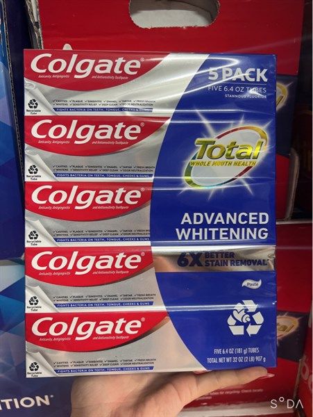  Kem đánh răng Colgate Total SF Advanced Whitening 181g x 5 tuýp 