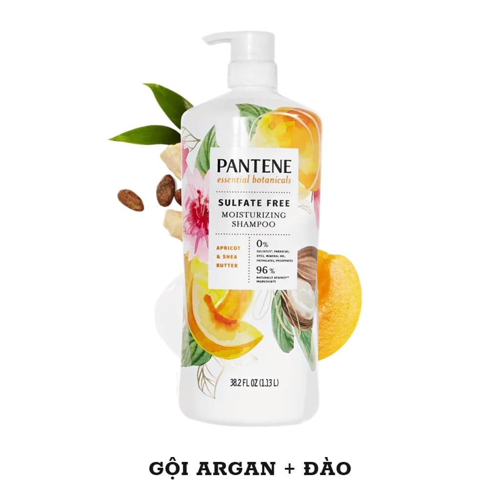  Dầu gội pantene essential botanicals 1.13l (Apricot & Shea Butter) 