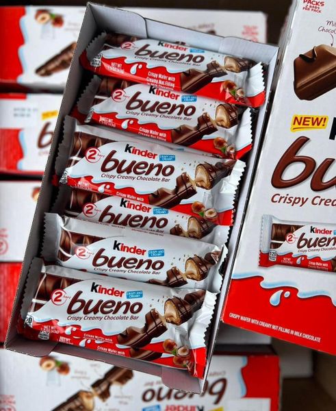  Bánh Chocolate nhân Hạt dẻ Kinder Bueno 