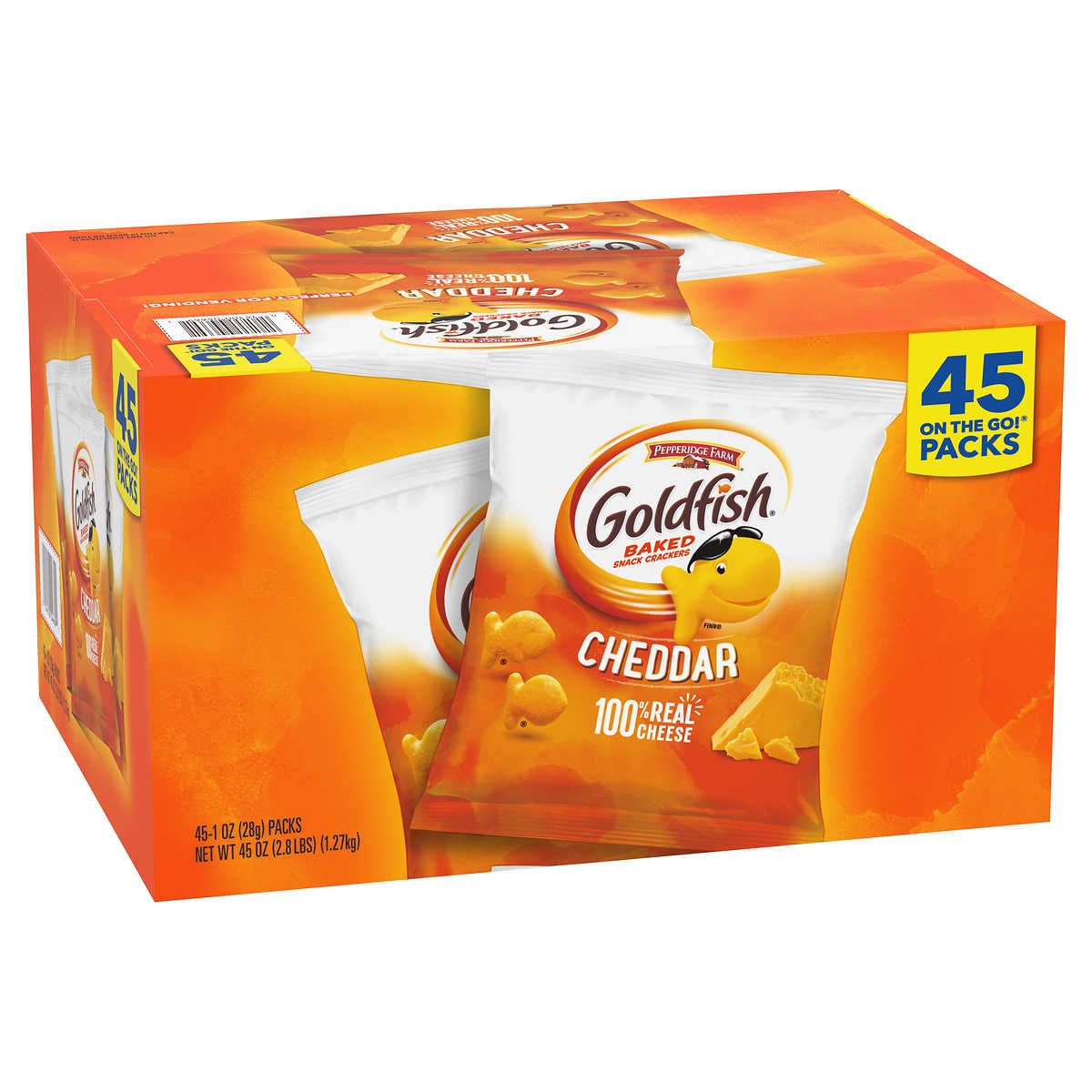  Bánh Cá Goldfish Vị Phô Mai Cheddar Pepperidge Farm 45 gói 28g 