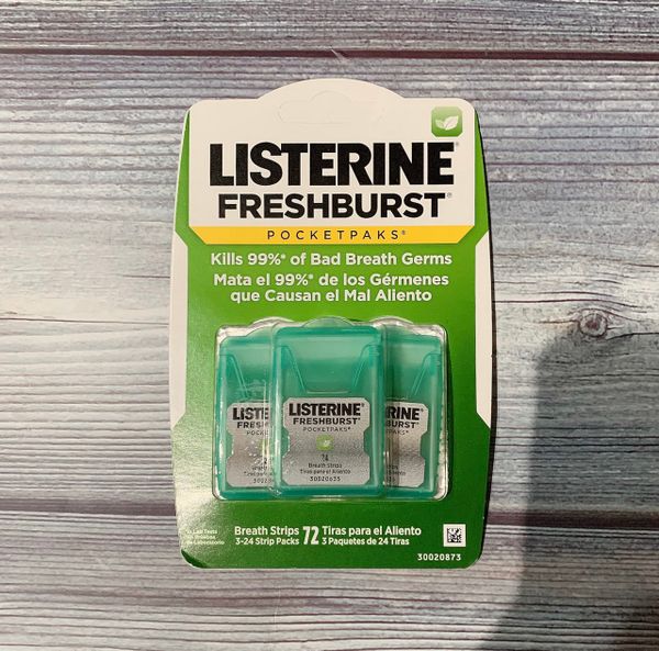  Set 3 Miếng ngậm thơm miệng Listerine PocketPaks 