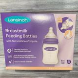  Set 3 Bình Sữa Lansinoh Breastmilk With NaturalWave Nipple 160ml & 240ml 