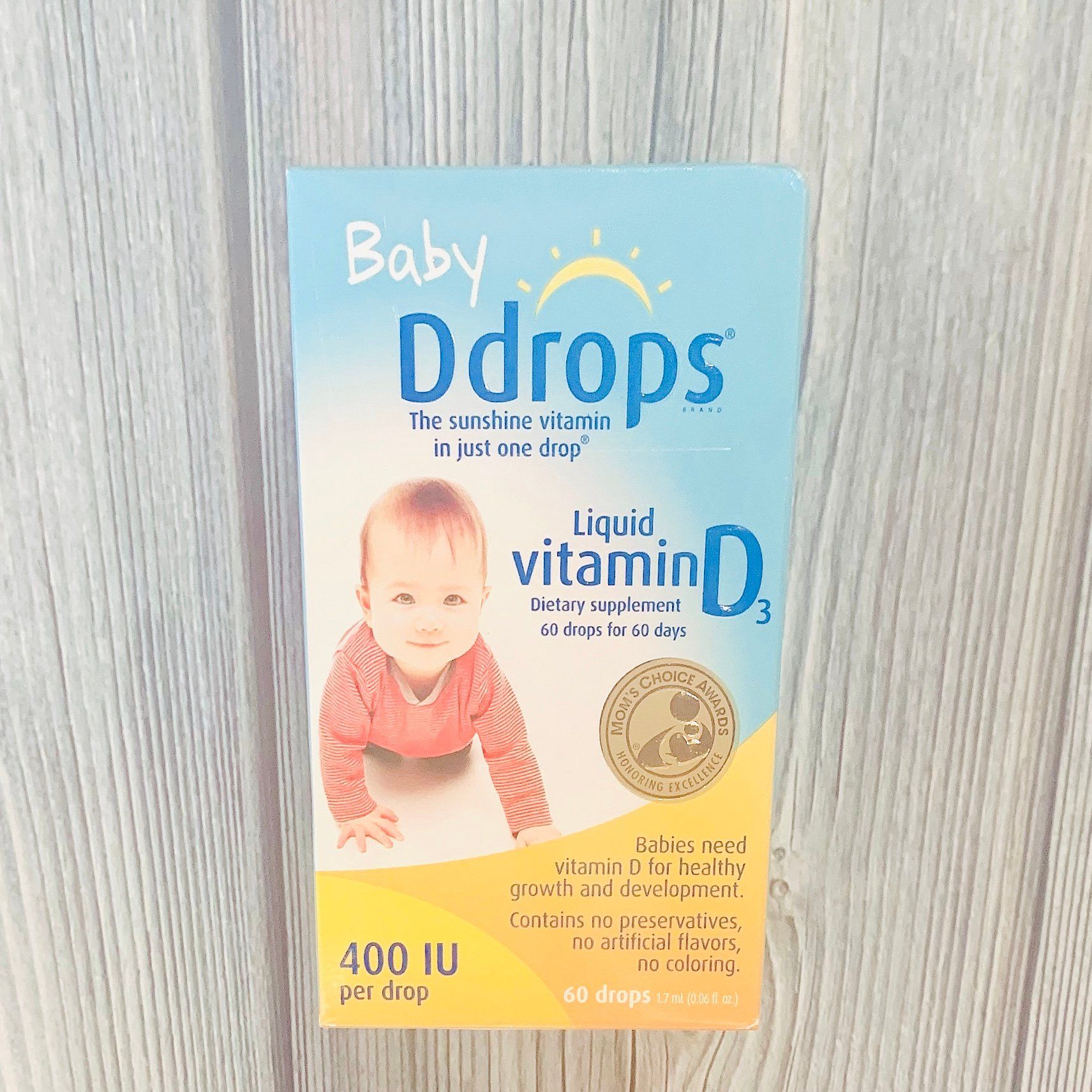 Ddrops, Baby, Liquid Vitamin D3, 400 IU, 0.06 fl oz (1.7 ml) - iHerb