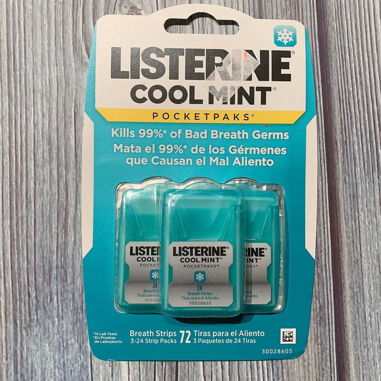  Set 3 Miếng ngậm thơm miệng Listerine PocketPaks 