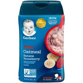  Bột Ăn Dặm Giai Đoạn 3 Gerber ® Lil' Bits™ Yến Mạch Chuối Dâu - 227g(8oz) 