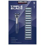  Set 1 Cây & 13 Lưỡi Dao Cạo Râu Nam Kirkland Signature Triple Blade 