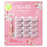  Set 1 Cây Và 12 Lưỡi Dao Cạo Nữ Venus Comfortglide Wite Tea 